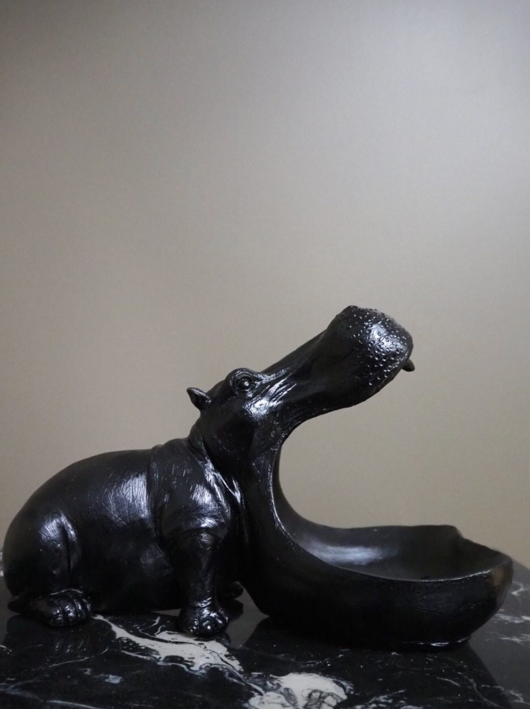 George the Hippo Black and Gold 3