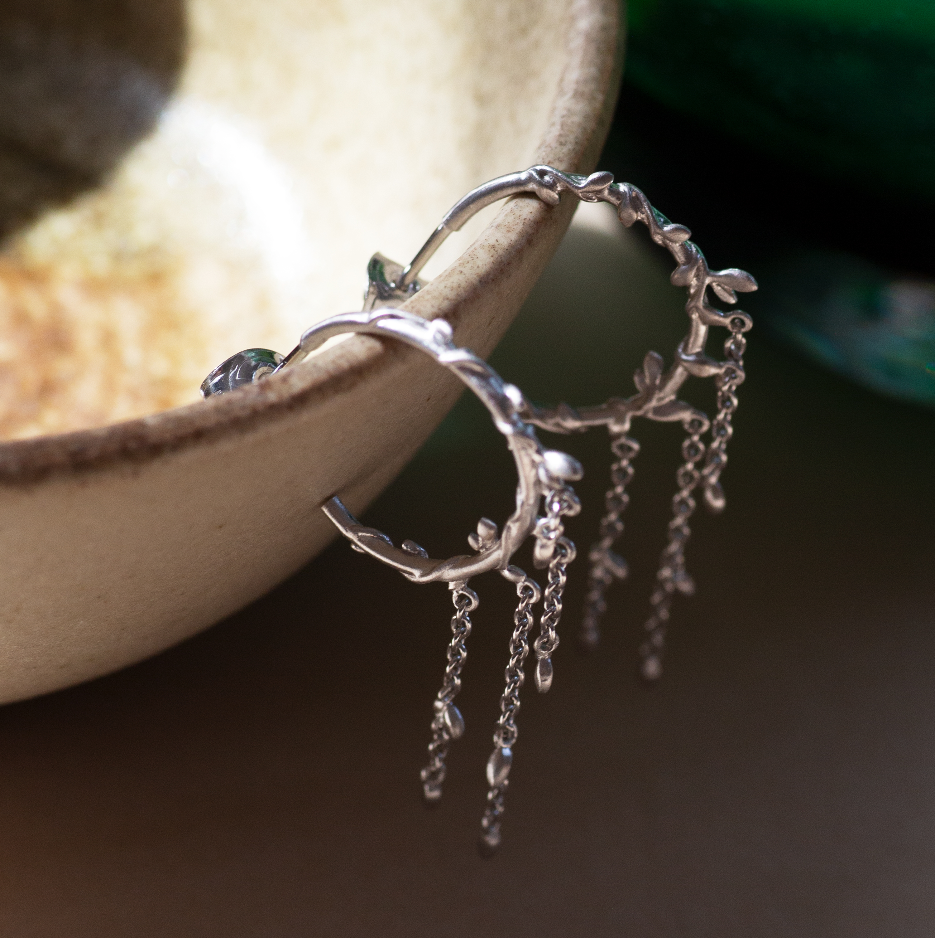 Jungle Ivy hoop sølv 4