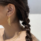 Jungle Ivy sparkle leaf ørestikker GP 3