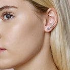 Jungle Ivy stik øreringer sølv 2