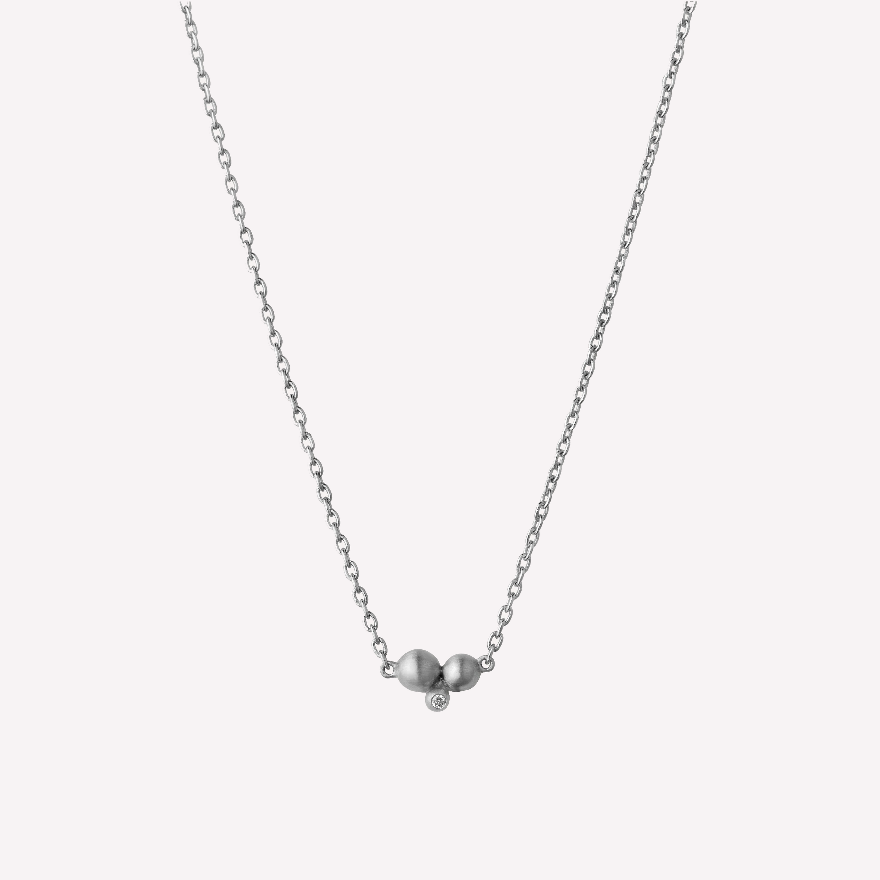 Pebbles halskjede sølv 1