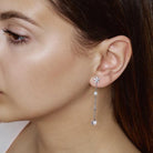 Posy Øredobber Sølv Rosa 2