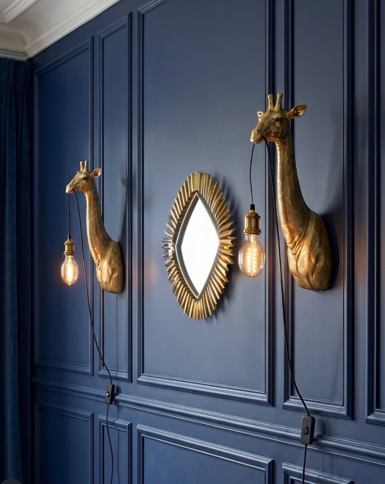 vegglampe sjiraff