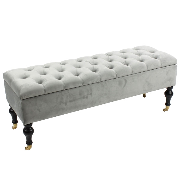 Lincoln Velvet Bench 1