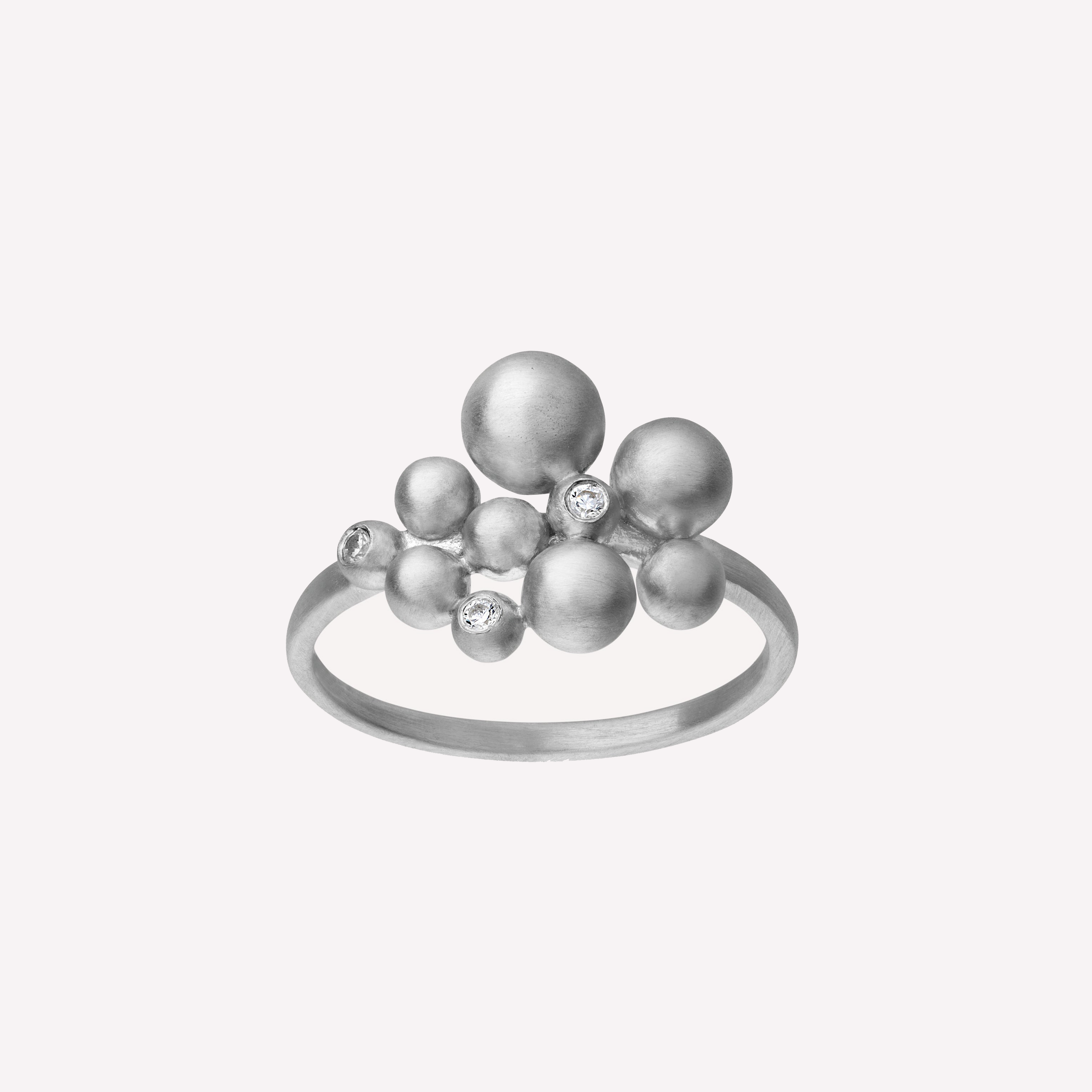Pebbles ring sølv 2