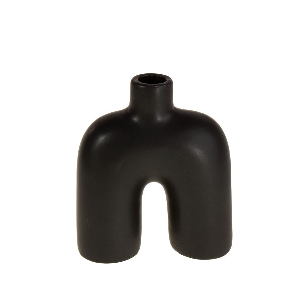 Arc Candle Holder Black/White 3