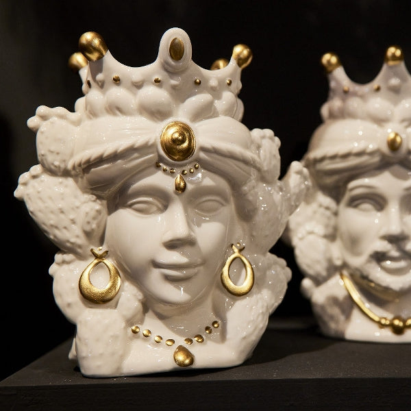 Lady Isabetta Siciliansk Vase - Hvit 1