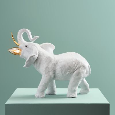 Elefanten Dumbo bordlampe Gull og hvit 3