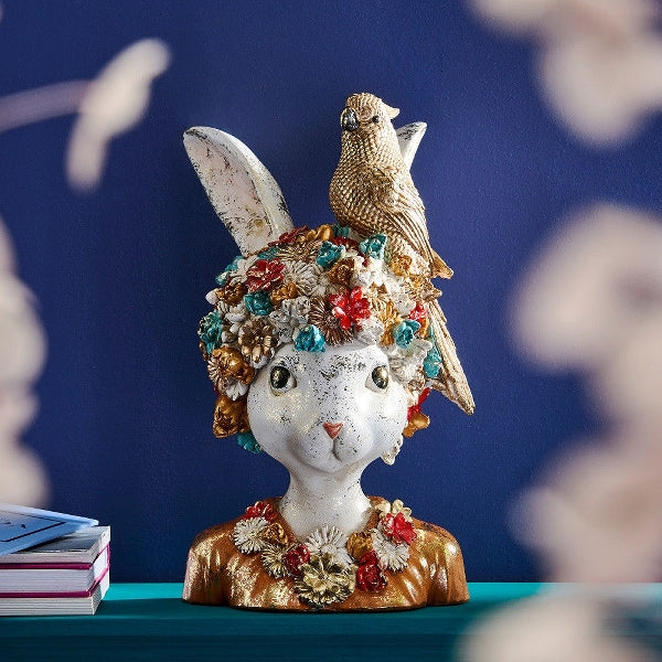 Bunny bust Wanda w. bird 1