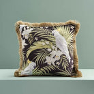 Palmette & parrot pyntepute med frynser 1