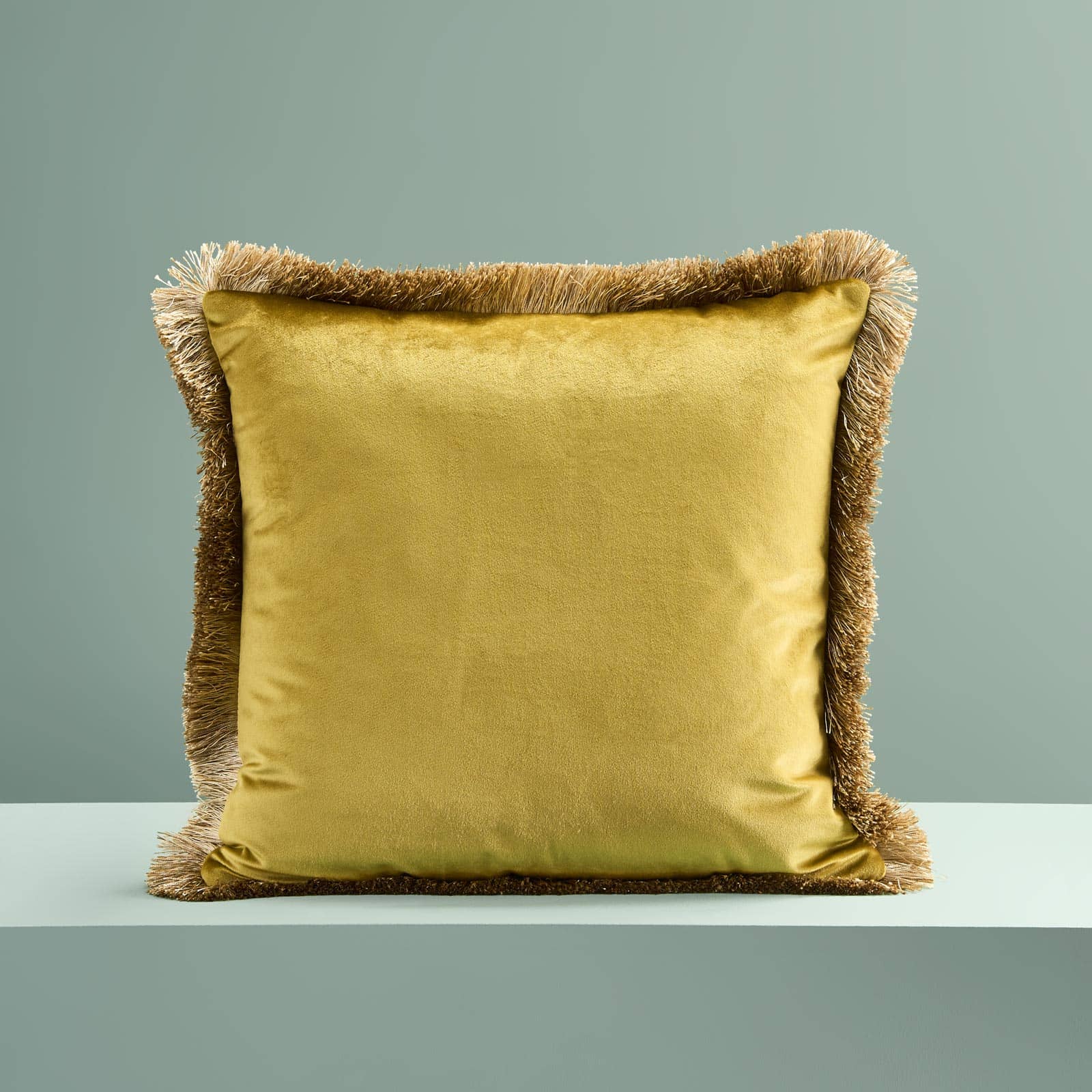 Palmette & parrot pyntepute med frynser 2