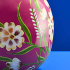 Blomma vase i håndmalt metall  3