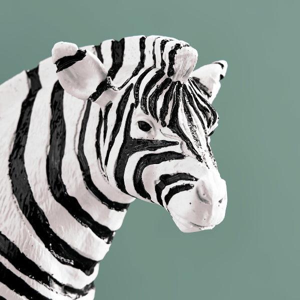 Zebra med papegøyer lysestake 3