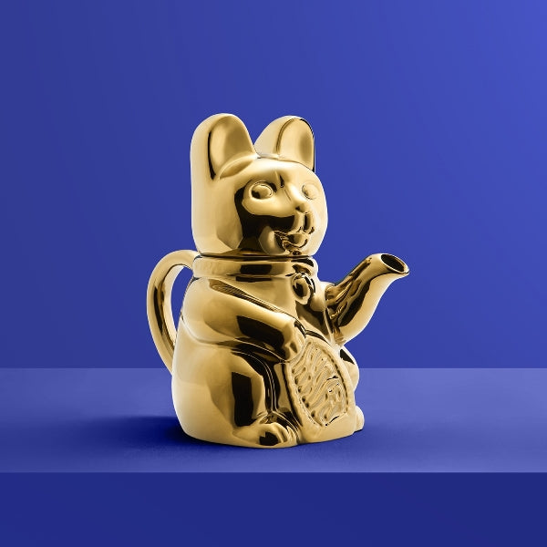 Tekannen Miyu - Waving cat,  i 6 forskjellige farger 2