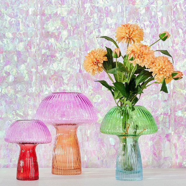 Soppvase I Glass rosa/rød 3