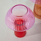Soppvase I Glass rosa/rød 2