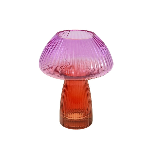 Soppvase I Glass rosa/rød 1