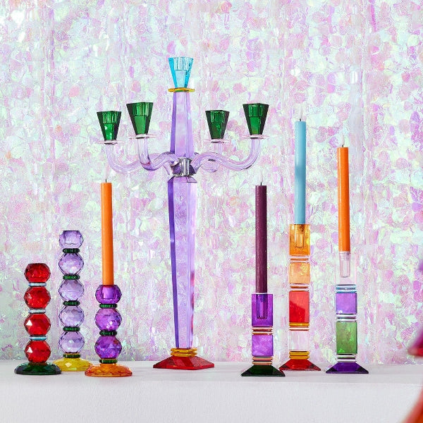 Fancy Crystal Lysestake for 5 lys 60 cm 6