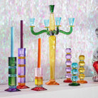 Fancy Crystal Lysestake for 5 lys 60 cm 2