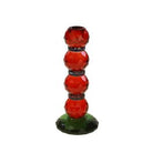 Fancy Crystal Lysestake rød/grønn Rund 22cm 1