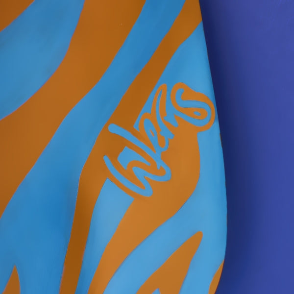Zora gulvlampe blå/orange 4