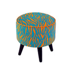 Puff Zebra blå/orange 1