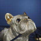 Bulldog bordlampe gull 3