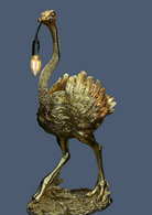 Struts bordlampe i gull 1