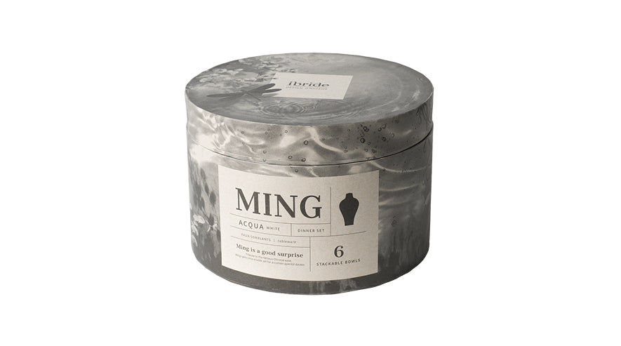 Ming vase - Stablebar sett av tallerkener  8