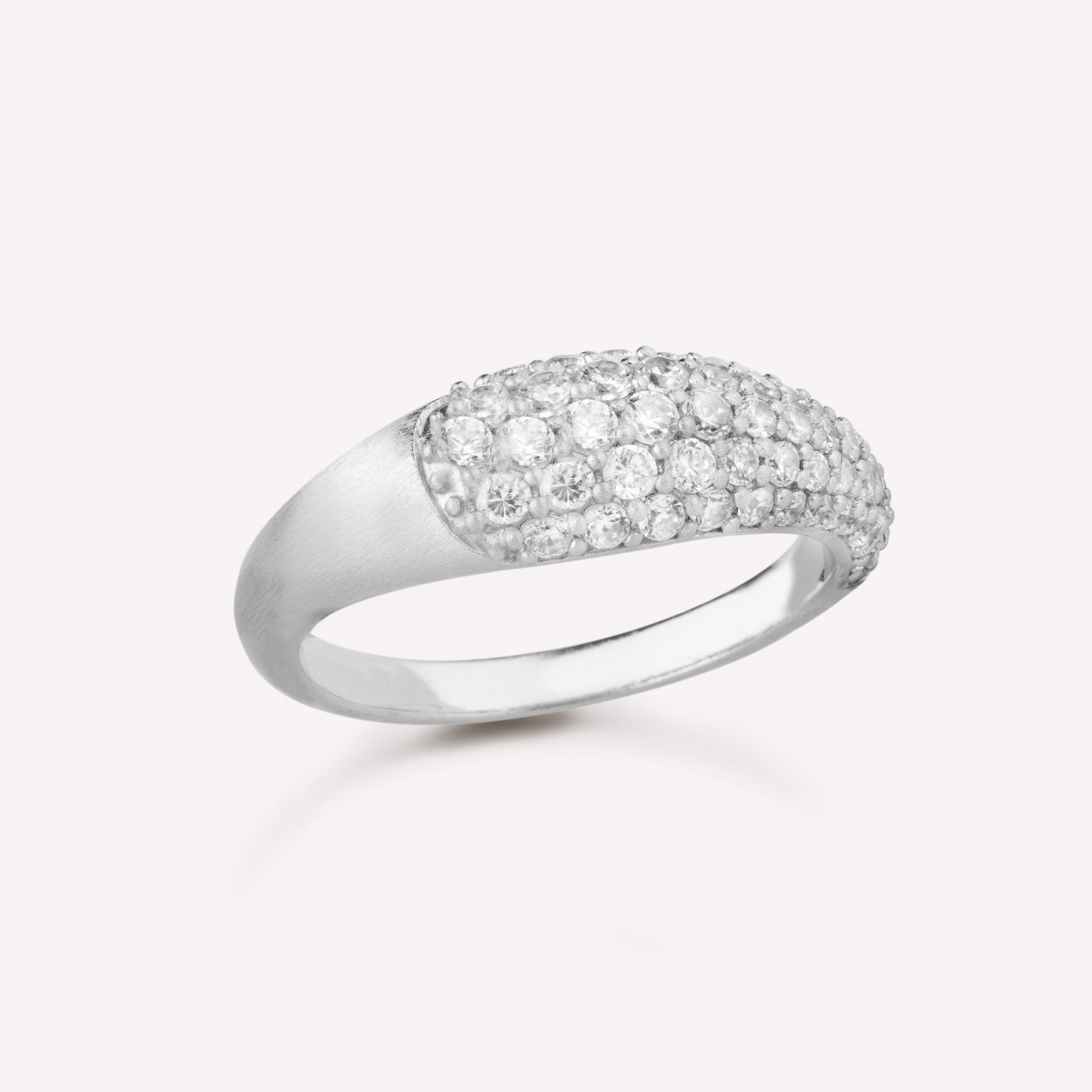 Ocean Flow Ring Sparkle Sølv 1