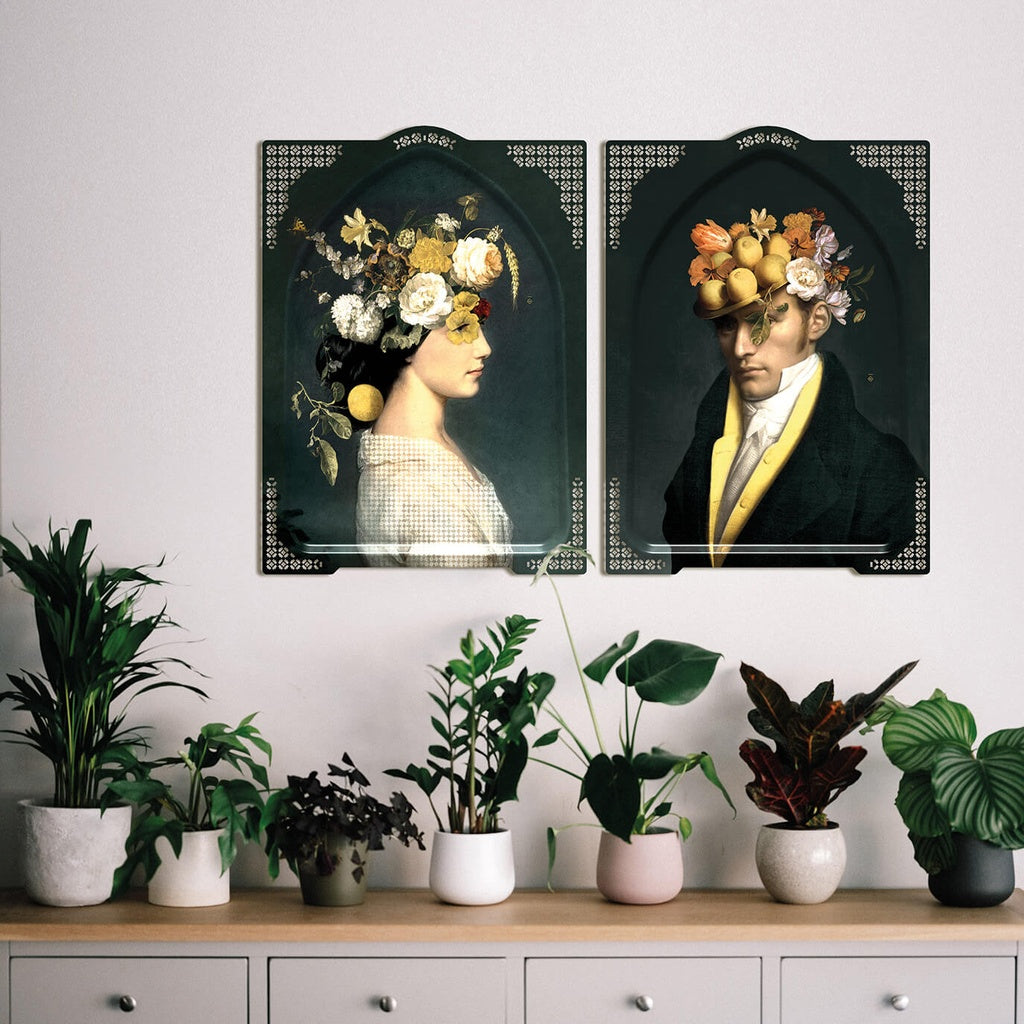Veggdekorasjon -Brett 62,5 x 45 cm - Duos D´alcoves 1