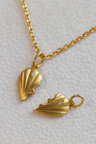 Just Love Half Pendant Gold - Left 2