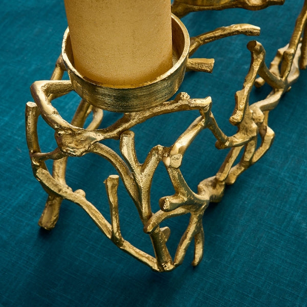 Candle Stand 4 Holder Gold 2