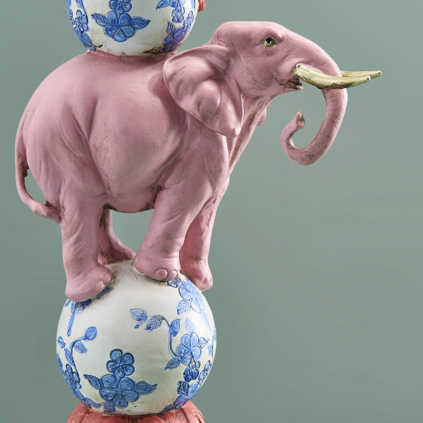 Papegøye på elefant Lysestake 3