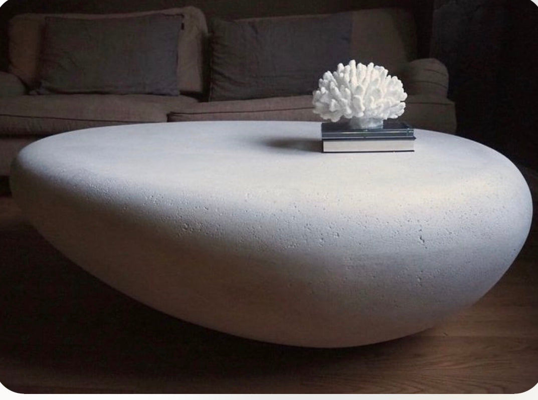 Pebble salongbord i steinmasse 1