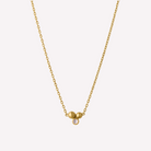 Pebbles halskjede color gold/pink 1